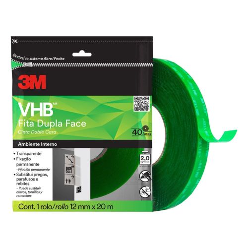 Fita 3M Dupla Face 12MMX20M VHB
