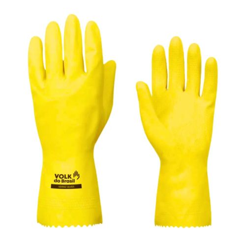Luva Volk Latex Silver Amarelo G CA 16312