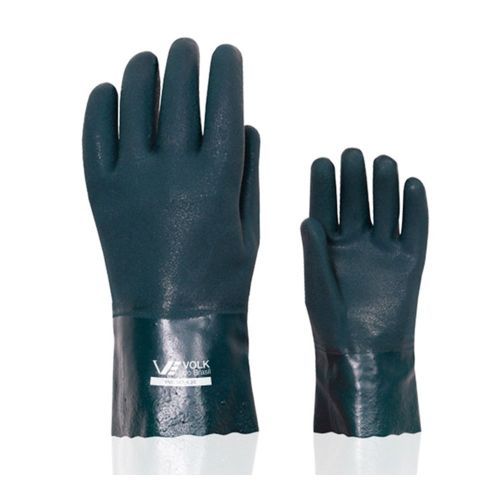 Luva Volk PVC com Forro Verde 36CM G CA 37127