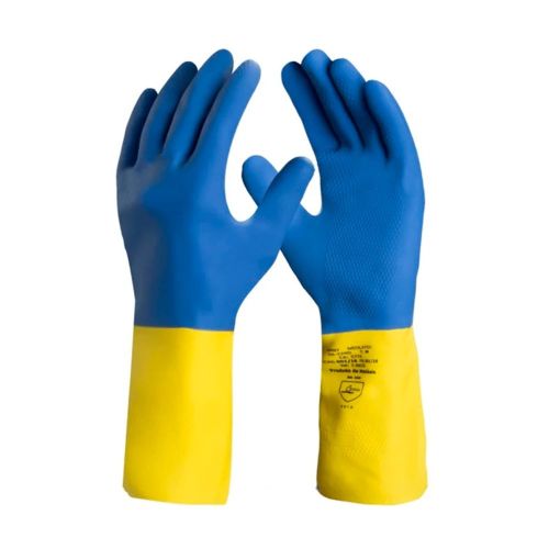 Luva Danny Latex/Neop Neolatex Aamarelo e Azul XG CA 5774