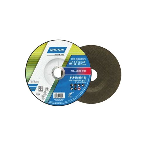 Disco Norton Desbaste 4.1/2X3/16X7/8" BDA50 Super