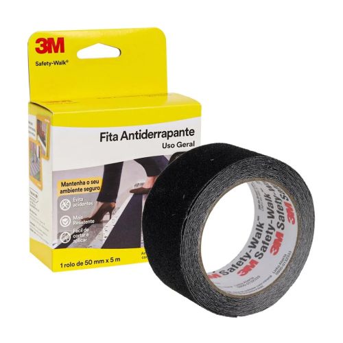 Fita 3M Antiderrapante 50MMX05M Preta
