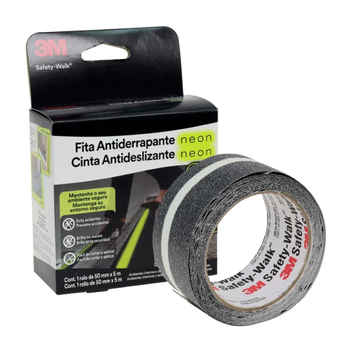 Fita 3M Antiderrapante 50MMX05M Neon