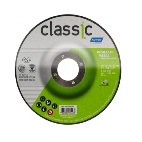 Disco Norton Desbaste 4.1/2 X 1/4 X 7/8" BDA600 Maxi