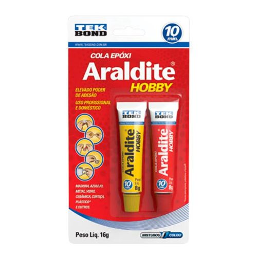 Cola Epóxi Tekbond Araldite Hobby 10 Min 23g