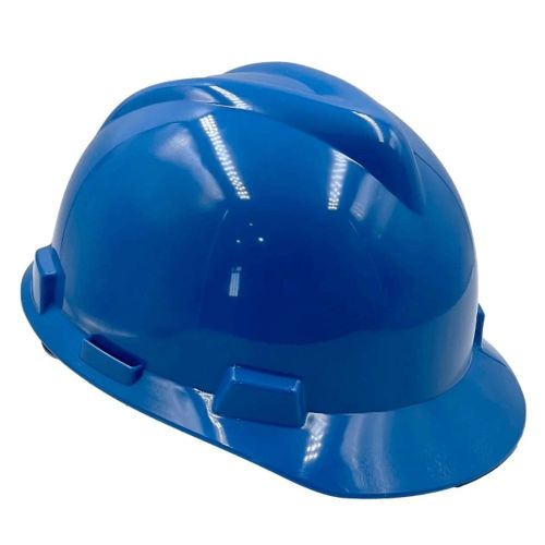 Capacete MSA com Carneira Pushkey Azul Bic CA 498