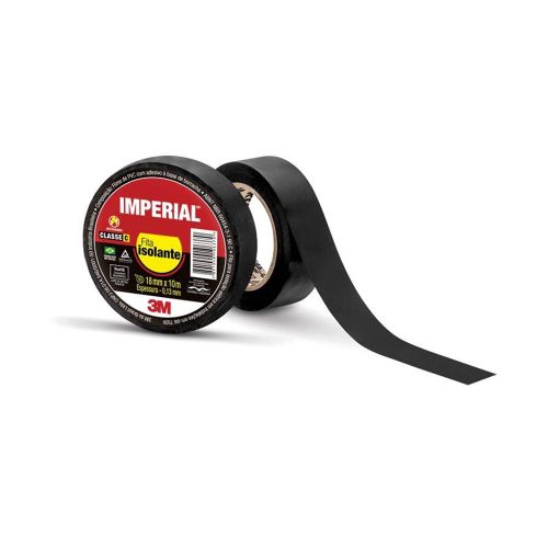 Fita 3M Isolante 18MMX10M Imperial Preta