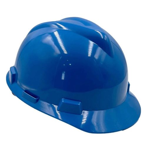 Capacete MSA com Carneira Faz Trac Azul Bic CA 498