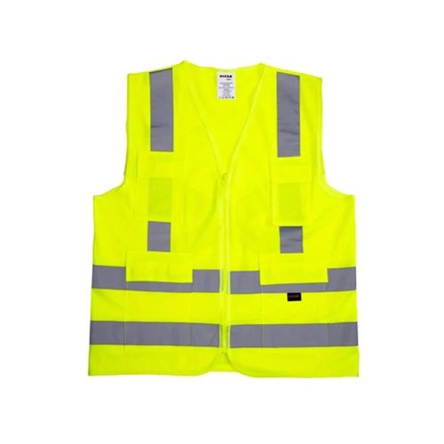 COLETE VICSA REFLETOR BLUSAO LISO VERDE COM 4 BOLSOS
